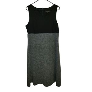 DN Design size 16 black & gray sleeveless dress zipper on back
